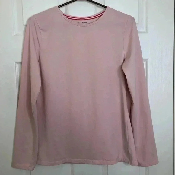 Talbots Long Sleeved Tee Light  Pink Size Medium - Picture 1 of 16